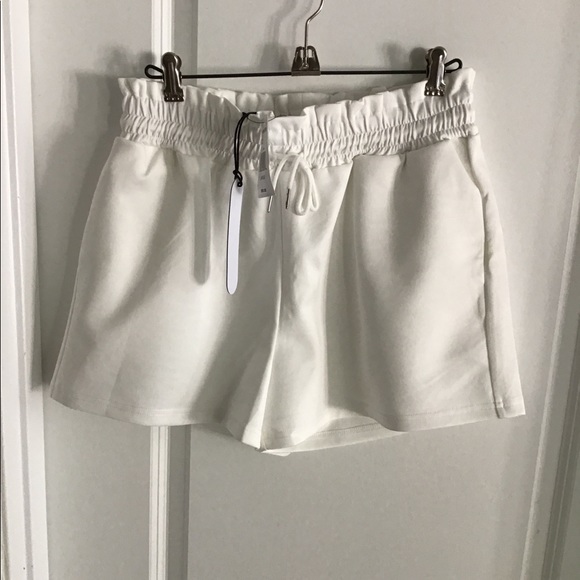 Waisted Ladies Drawstring Elastic Waist Shorts - Picture 1 of 7